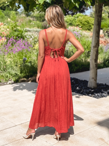 Robe longue Jaden - Terracotta