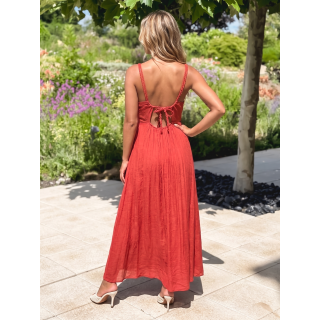 Robe longue Jaden - Terracotta