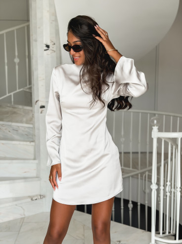 Robe courte Eloïse - Greige