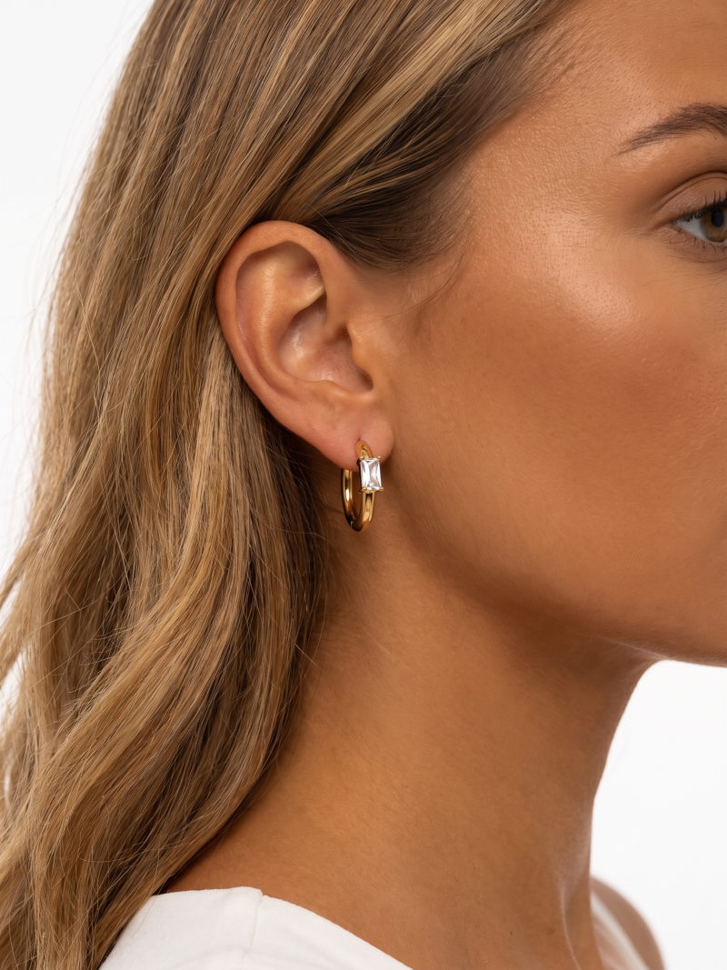 Boucles d'oreilles Walie - Doré