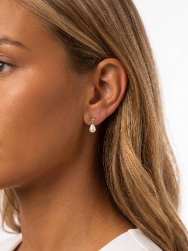 Boucles d'oreilles Pavonie - Doré