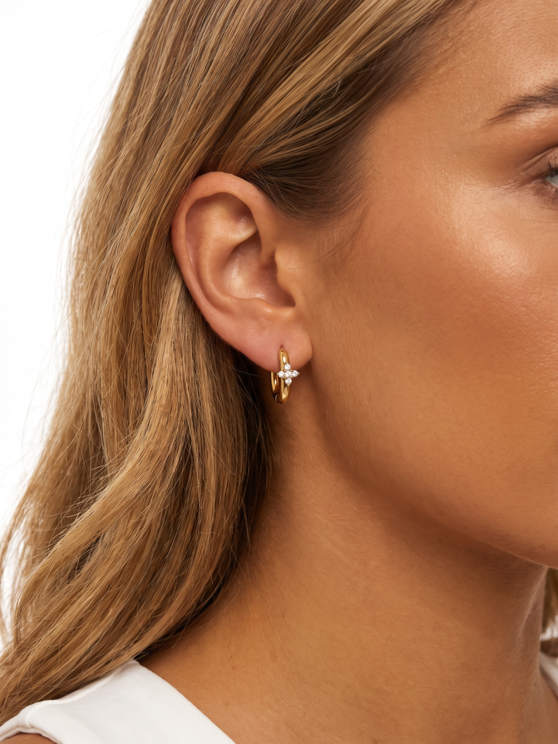 Boucles d'oreilles Lisie - Doré
