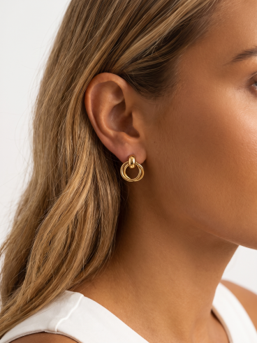 Boucles d'oreilles Garrya - Doré