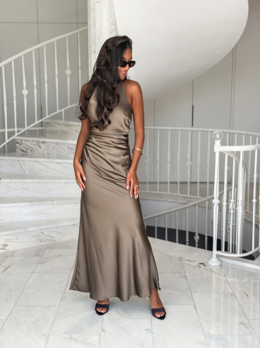 Robe longue Maryline - Kaki