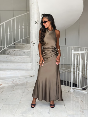 Robe longue Maryline - Kaki