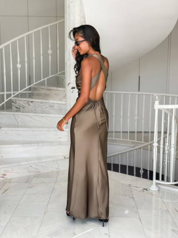 Robe longue Maryline - Kaki