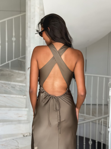 Robe longue Maryline - Kaki