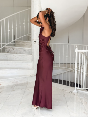 Robe longue Maryline - Bordeaux Robe longue Maryline - Bordeaux