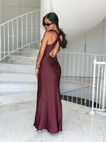 Robe longue Maryline - Bordeaux