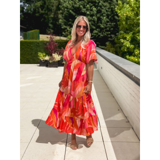Robe longue Chaya - Orange