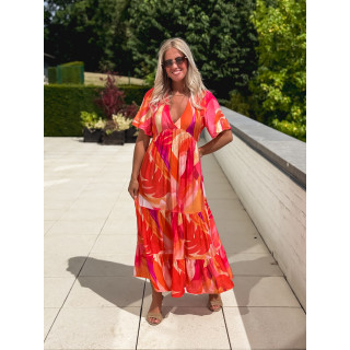 Robe longue Chaya - Orange