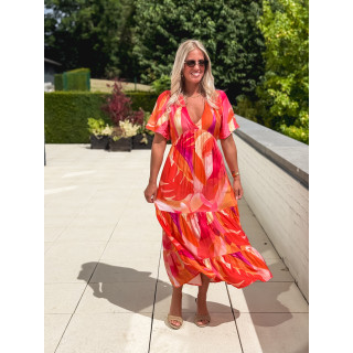 Robe longue Chaya - Orange