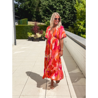 Robe longue Chaya - Orange