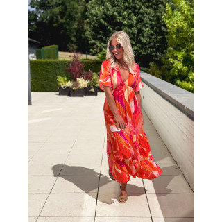 Robe longue Chaya - Orange