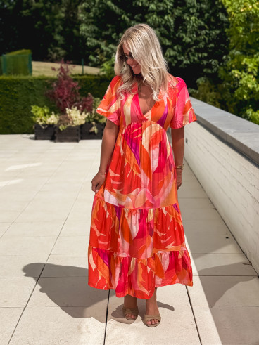 Robe longue Chaya - Orange