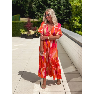 Robe longue Chaya - Orange