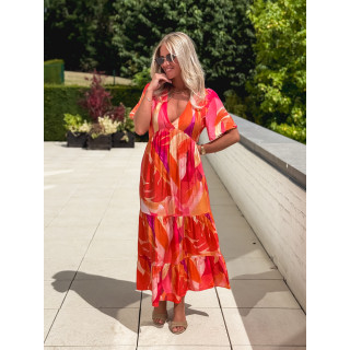 Robe longue Chaya - Orange