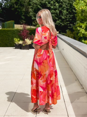 Robe longue Chaya - Orange