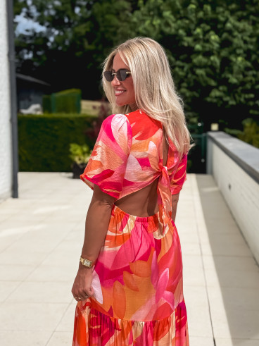 Robe longue Chaya - Orange
