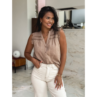 Blouse Agathe - Taupe