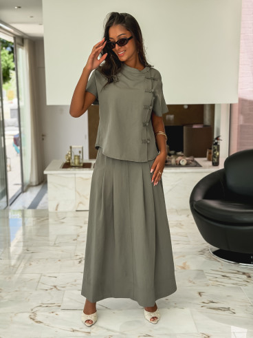 Blouse Azuna - Kaki