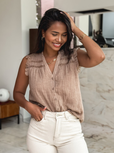 Blouse Agathe - Taupe