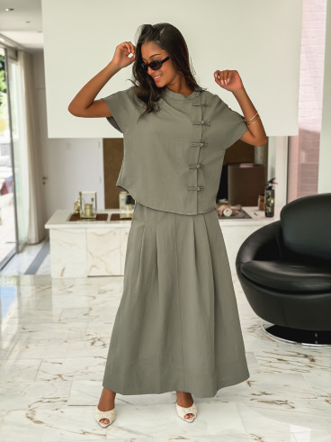 Blouse Azuna - Kaki