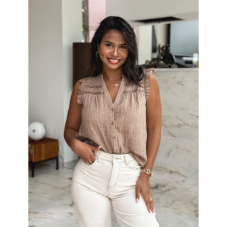 Blouse Agathe - Taupe