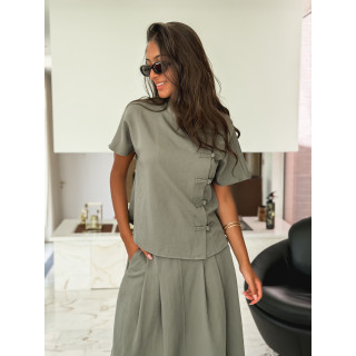 Blouse Azuna - Kaki