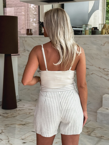 Jupe short lignée Ola - Beige