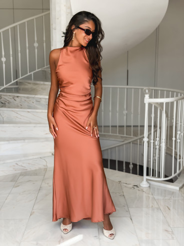 Robe longue Maryline - Terracotta