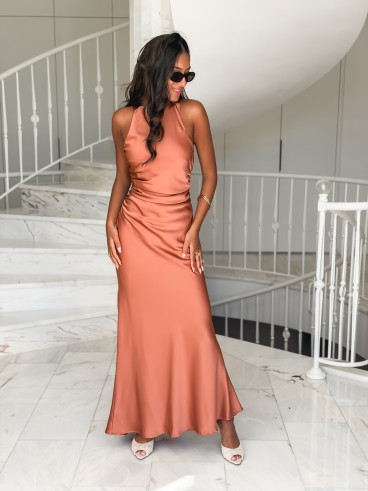 Robe longue Maryline - Terracotta