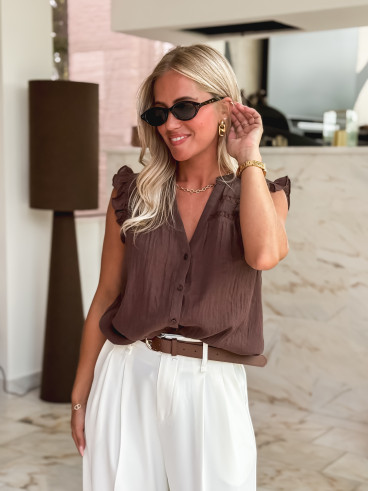 Blouse Agathe - Chocolat