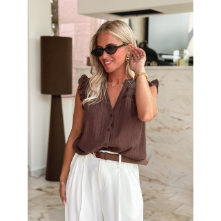 Blouse Agathe - Chocolat