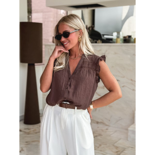 Blouse Agathe - Chocolat