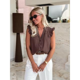 Blouse Agathe - Chocolat