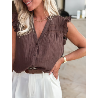 Blouse Agathe - Chocolat