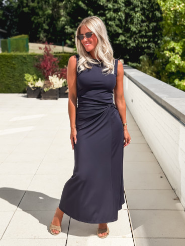 Robe longue Astrée - Marine