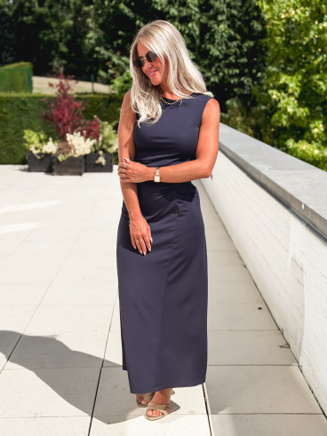 Robe longue Astrée - Marine