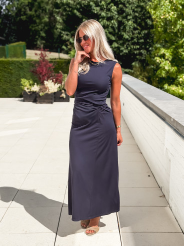 Robe longue Astrée - Marine