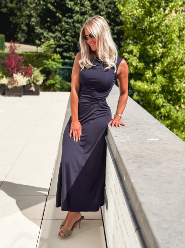 Robe longue Astrée - Marine