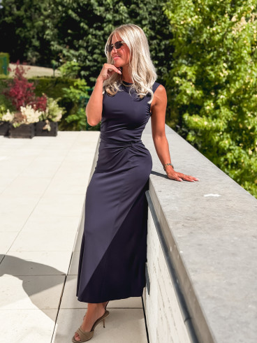 Robe longue Astrée - Marine