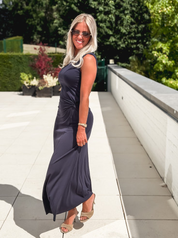 Robe longue Astrée - Marine