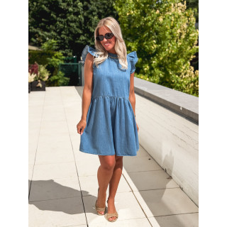 Robe courte Dolorés - Bleu