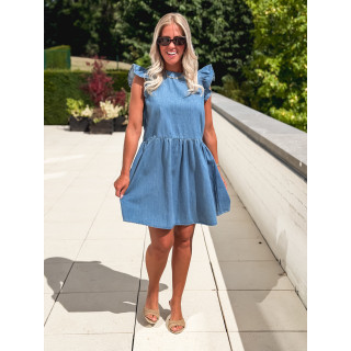 Robe courte Dolorés - Bleu