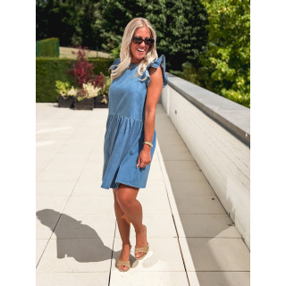 Robe courte Dolorés - Bleu