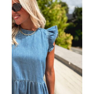 Robe courte Dolorés - Bleu