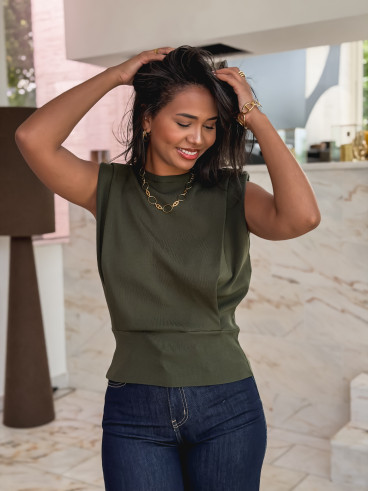 Blouse Kaori - Kaki Blouse Kaori - Kaki
