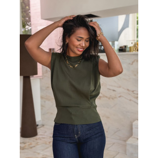 Blouse Kaori - Kaki