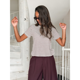T-shirt Yamina - Chocolat